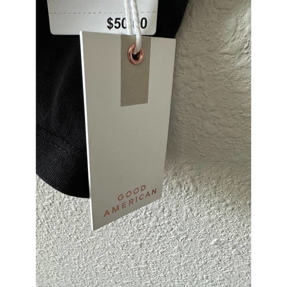 GOOD AMERICAN COTTON CROPPED TEE - Picture 10 of 16